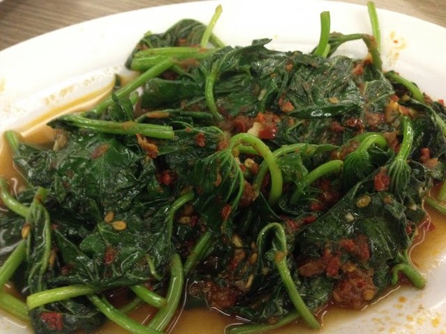 daun ubi cah balacan