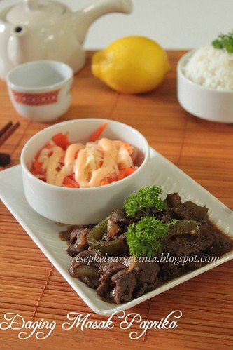 Daging Masak Paprika a la Keluarga Cinta