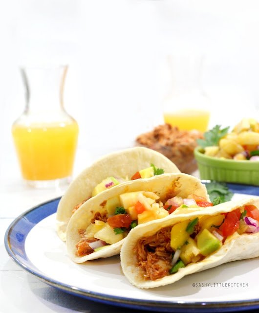 Orange Chicken Tacos with Pineapple Salsa  Orange Chicken Tacos with Pineapple Salsa
