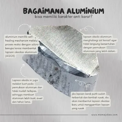 mengapa aluminum anti karat