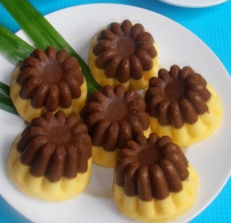 Cake Labu Kuning Kukus Lapis Coklat Cake Labu Kuning Kukus Lapis Coklat