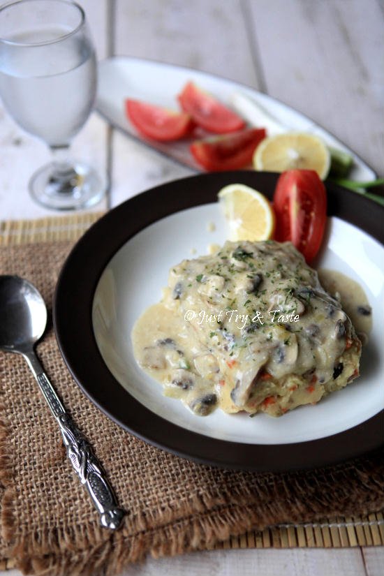 Resep Chicken Mashed Potato dengan Jamur JTT Resep Chicken Mashed Potato dengan Jamur JTT