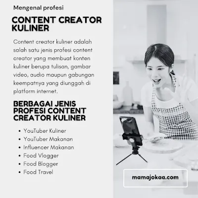 content creator kuliner adalah