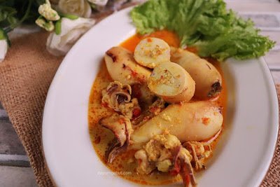 gulai cumi isi tahu resep masakan
