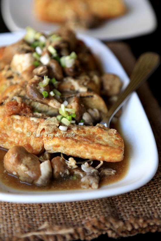 Resep Tahu Telur Siram Jamur Merang Resep Tahu Telur Siram Jamur Merang