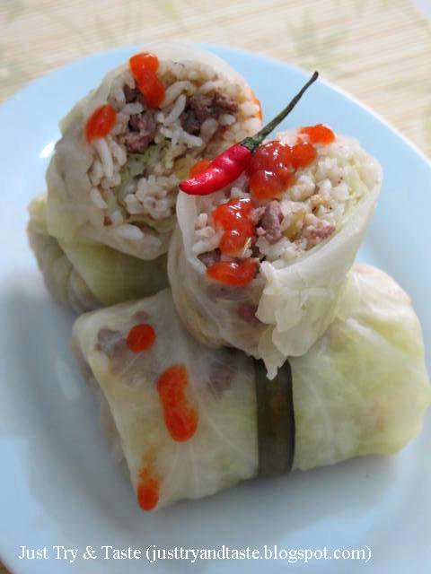 Resep Kubis Gulung Isi Tumis Nasi & Daging Sapi JTT Resep Kubis Gulung Isi Tumis Nasi & Daging Sapi JTT